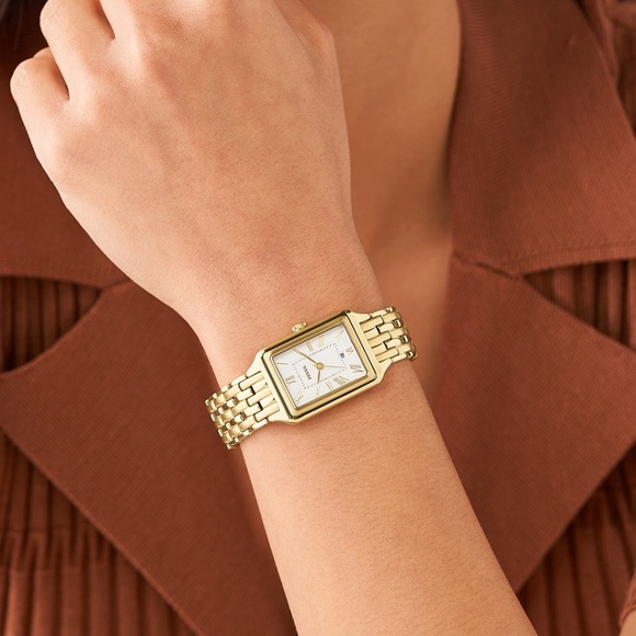 Fossil Raquel Three-hand Date Gold-Tone Stainless Steel Watch, 23mm - Picture 5 of 12